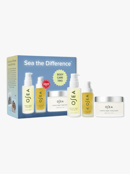 OSEA Undaria Sea the Difference Body Care Trio on a light gray background