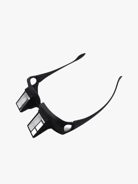 Hantuswus Lazy Glasses Bed Prism Glasses Spectacles in black variant on a light gray background